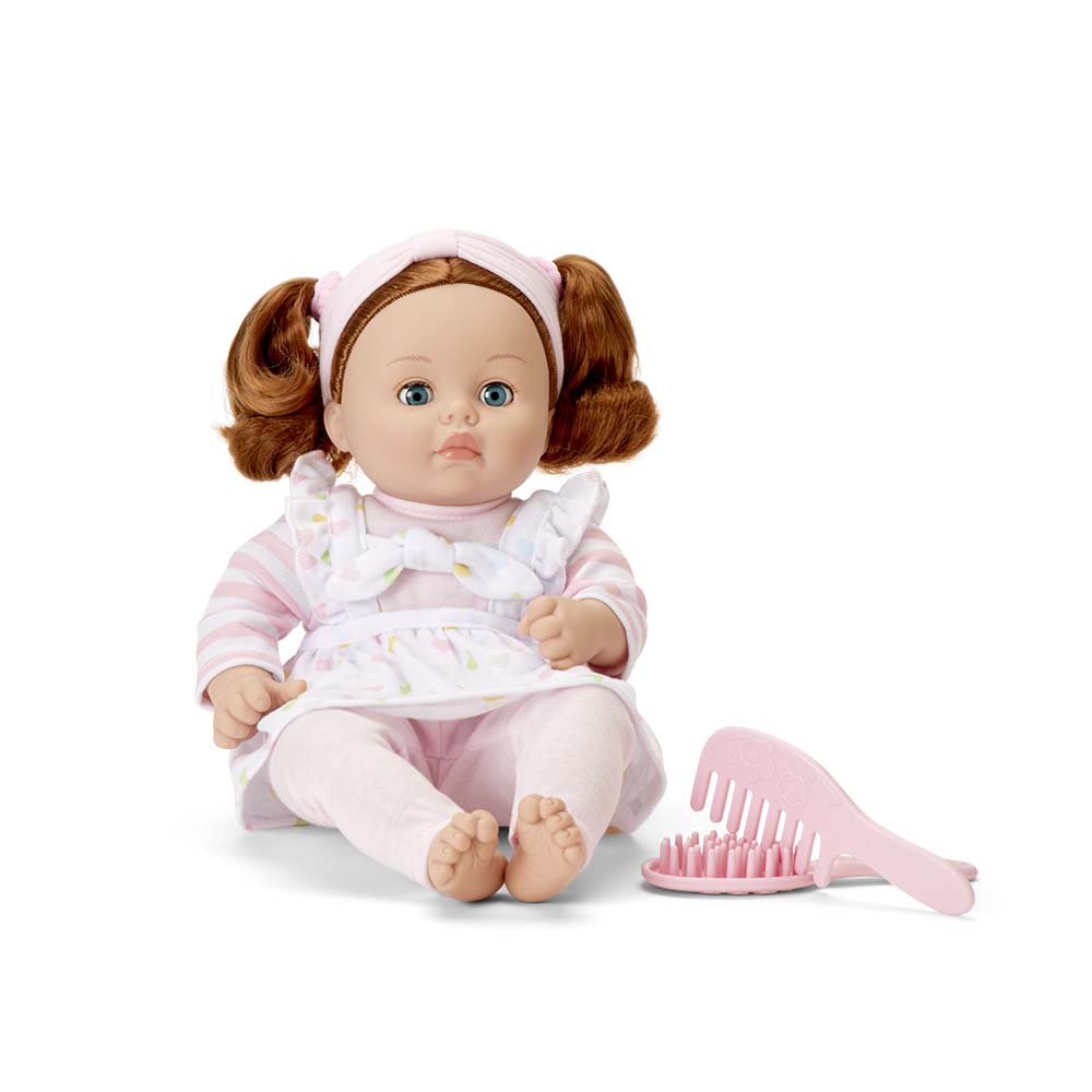 Baby doll with red on sale hair and blue eyes