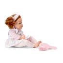 My Little Girl, Polka Dot Pinafore Light Skin, Blue Eyes, Red Hair!