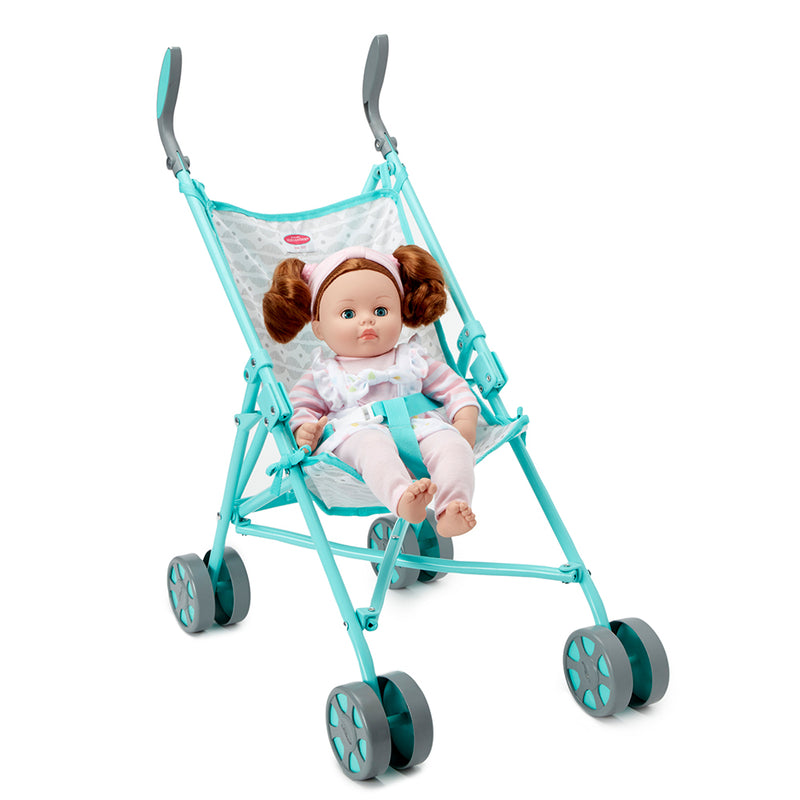 Soft Gray Umbrella Stroller for up to 18" Dolls!