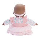 Baby Cuddles Pink Floral, Dark Skin Tone,  Brown Eyes!