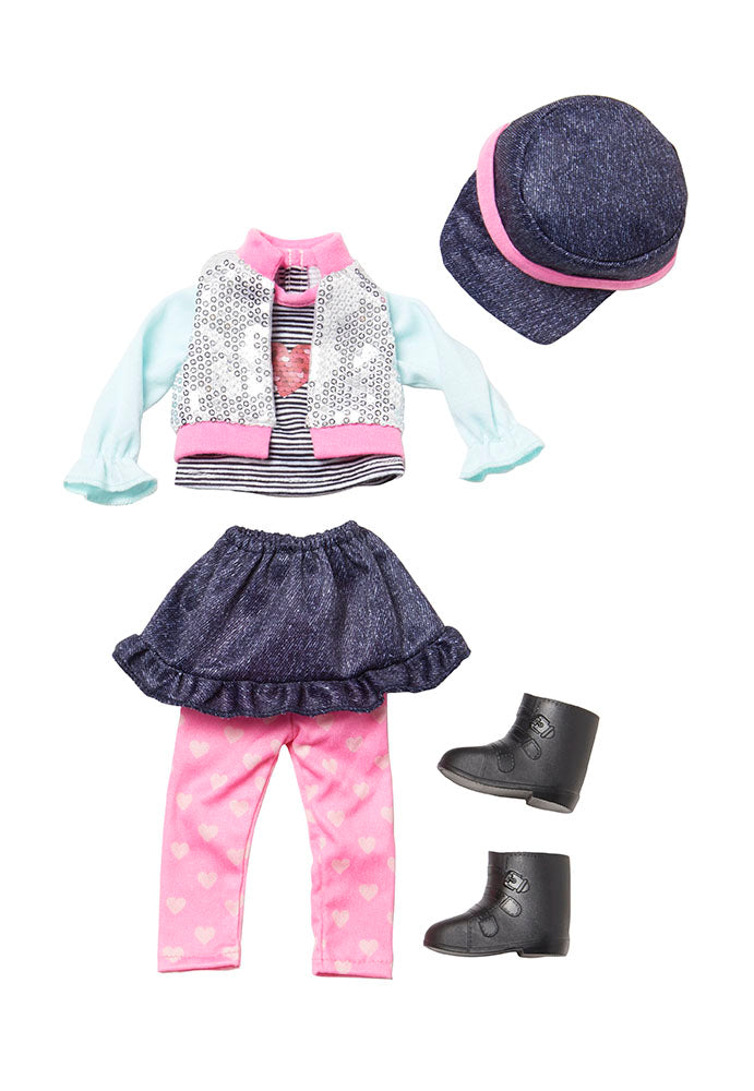 Happy Hearts Outfit Set For 14" Alexander Girlz and Kindness Club Dolls!