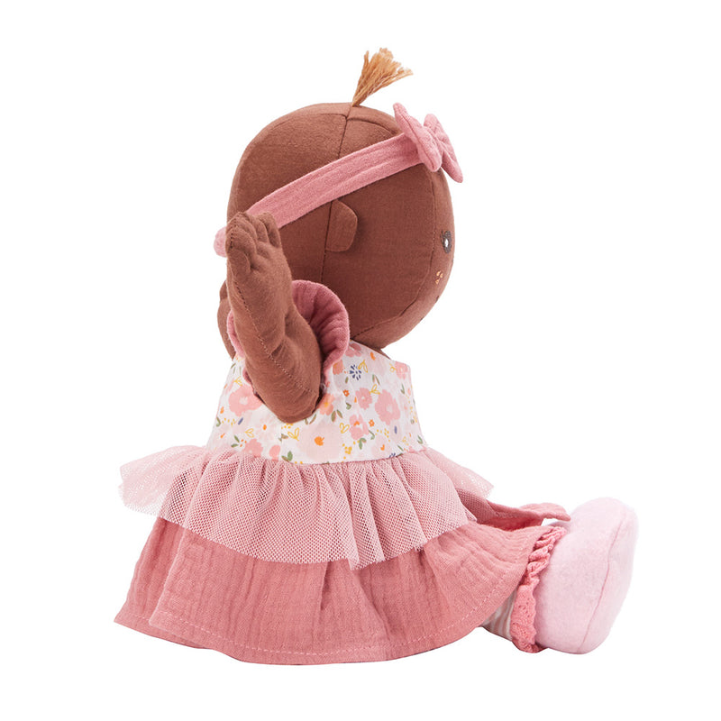 Baby Lexi Cloth Doll Dark Skin Tone, Ecco-Friendly
