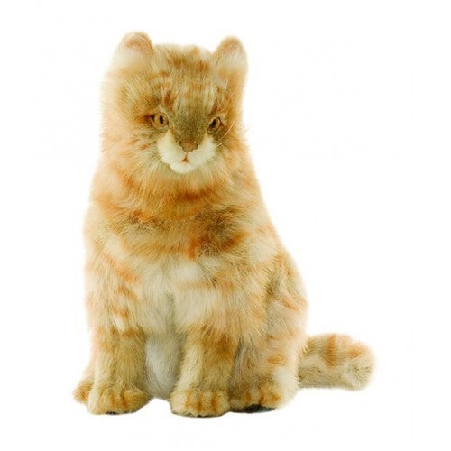 Realistic and Playful Orange Tabby Kitten Collectible Figurine 8 Tall Cat