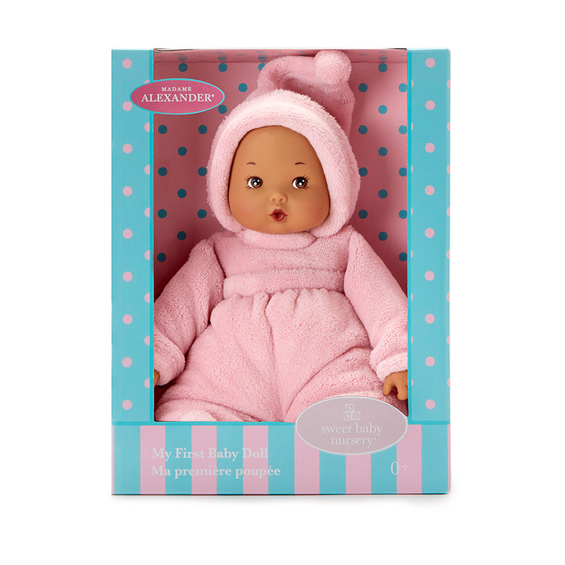 My First Baby Powder Pink, Medium Skin Tone, Blue  Painted Eyes!, Expected to ship in May!  Pre-Order!