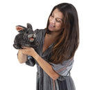 Small Gray Bunny Rabbit Hand Puppet