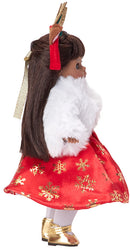Deer Santa, Dark Skin, Brown Eyes, Brunette, 2023 Centennial Celebration!  Limited Edition of 200!