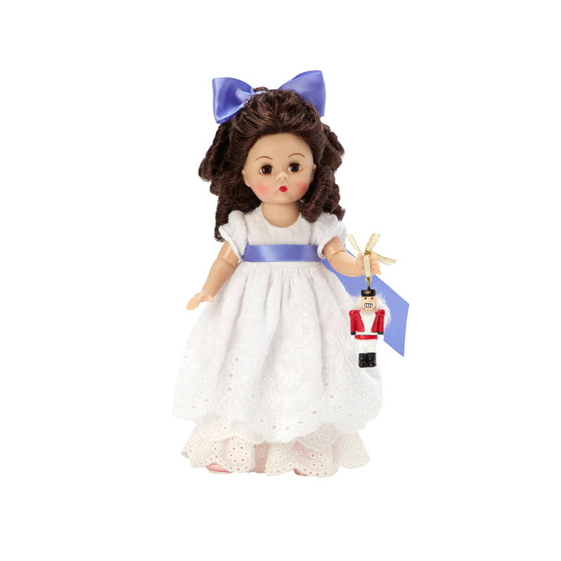 Clara in the Nutcracker, Medium Skin Tone, Brunette Hair, Brown Eyes, New for 2024! Limited to Edition of 50!  IN STOCK!