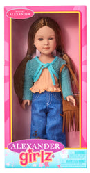 Paisley, 14" Alexander Girlz Doll, Light Skin Tone, Brown Eyes, Brunette Hair, New for 2024!  In Stock!