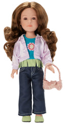 Emmi, 14" Alexander Girlz Doll, Light Skin Tone, Brown Eyes, Brunette, New for 2024!  In Stock!