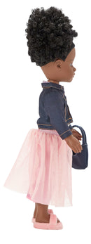 Zola - 14" Alexander Girlz Play Doll, Dark Skin Tone, Brown Eyes, Black Hair!