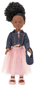 Zola - 14" Alexander Girlz Play Doll, Dark Skin Tone, Brown Eyes, Black Hair!