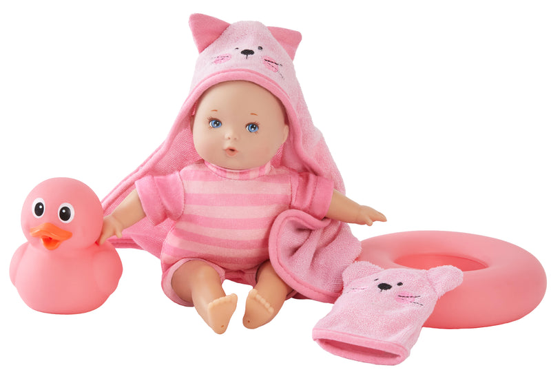 Splash and Play Little Cuties Pink, 8" Baby Doll, New for 2025!  In Stock!