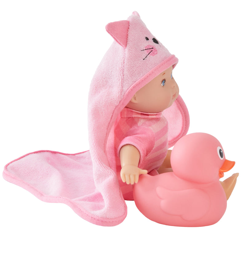 Splash and Play Little Cuties Pink, 8" Baby Doll, New for 2025!  In Stock!