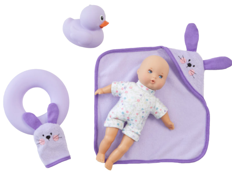 Splash and Play Little Cuties Lavender, 8" Baby Doll,  New for 2025!  In Stock!