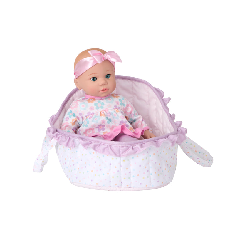 Sweet Smiles Slumber Carrier, 14" Baby Doll New for 2025!  In Stock!