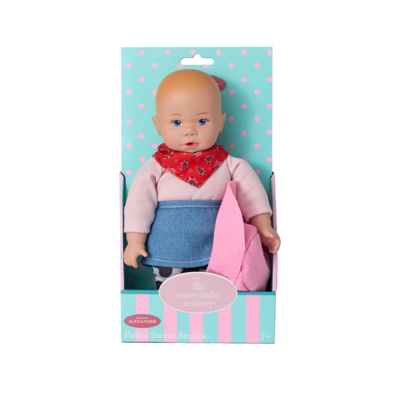 Petite Sweet Smiles Cowgirl Baby Doll 10",  New for 2025!  Expected to ship in May!