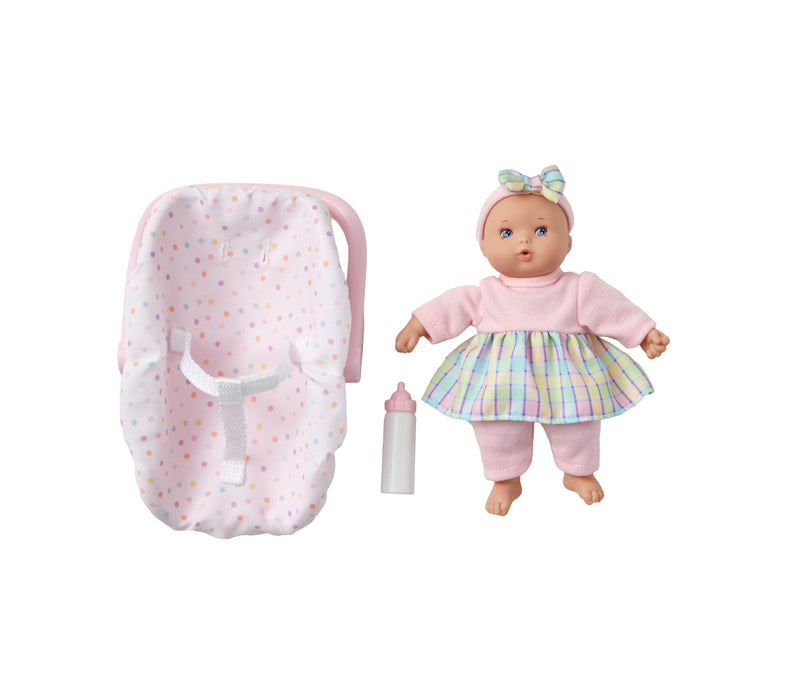 Little Cuties On The Go Playset 8" Baby Doll, New for 2025!  Expected to ship in May!  Pre-Order!