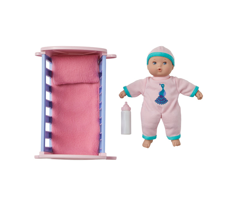 Little Cuties Nighty Night Playset 8" Baby Doll, New for 2025!