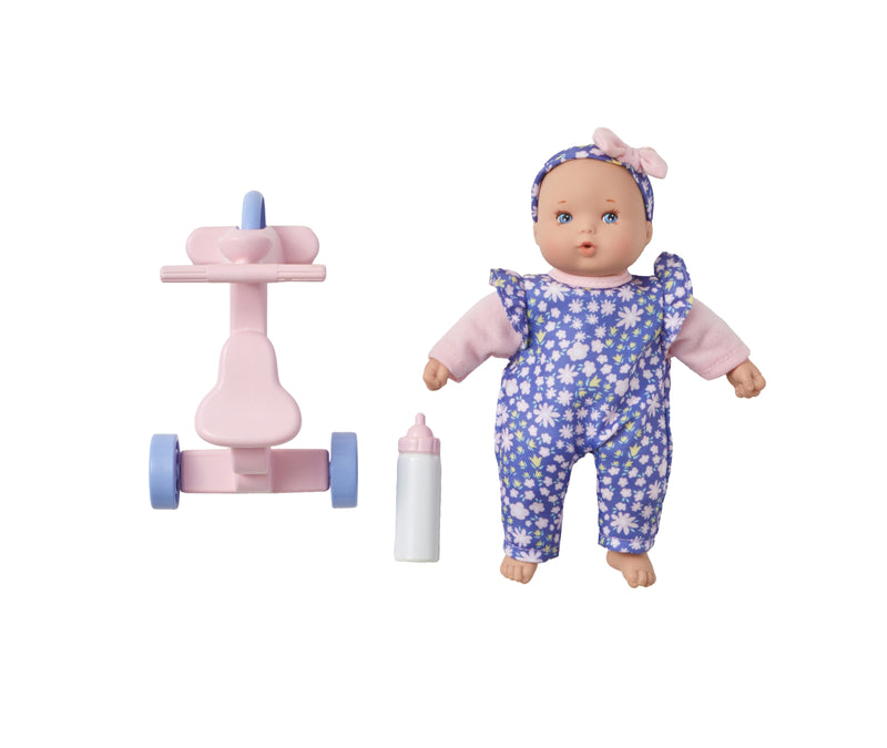 Little Cuties Trike Playset 8" Baby Doll New for 2025!  Expected to ship in May!  Pre-Order!