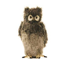 Owl, Bubo, Grey 14" H