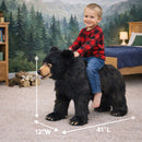Black Bear Animal Seat 34" L, New for 2026!  Limited Supply!