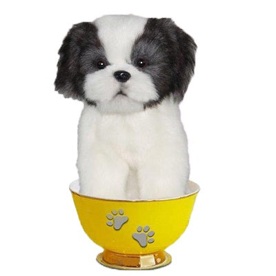 Shih Tzu Tea Cup Pup 6" H