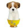 Jack Russell Tea Cup 6" H