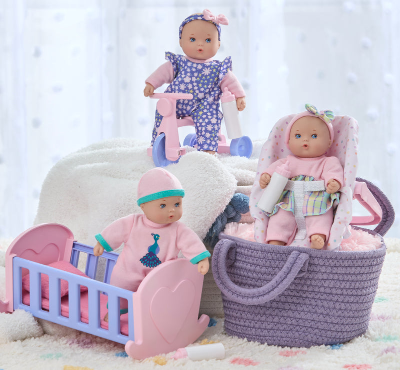 Little Cuties Nighty Night Playset 8" Baby Doll, New for 2025!