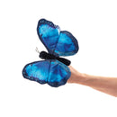 Blue Morpho Butterfly Finger Puppet!