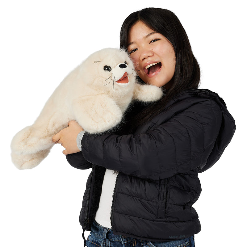 Harp Seal Pup Hand Puppet