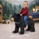 Black Bear Animal Seat, 41"L X 24" H