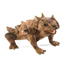 Lizard, Horned Hand Puppet, New for 2025!  In Stock!