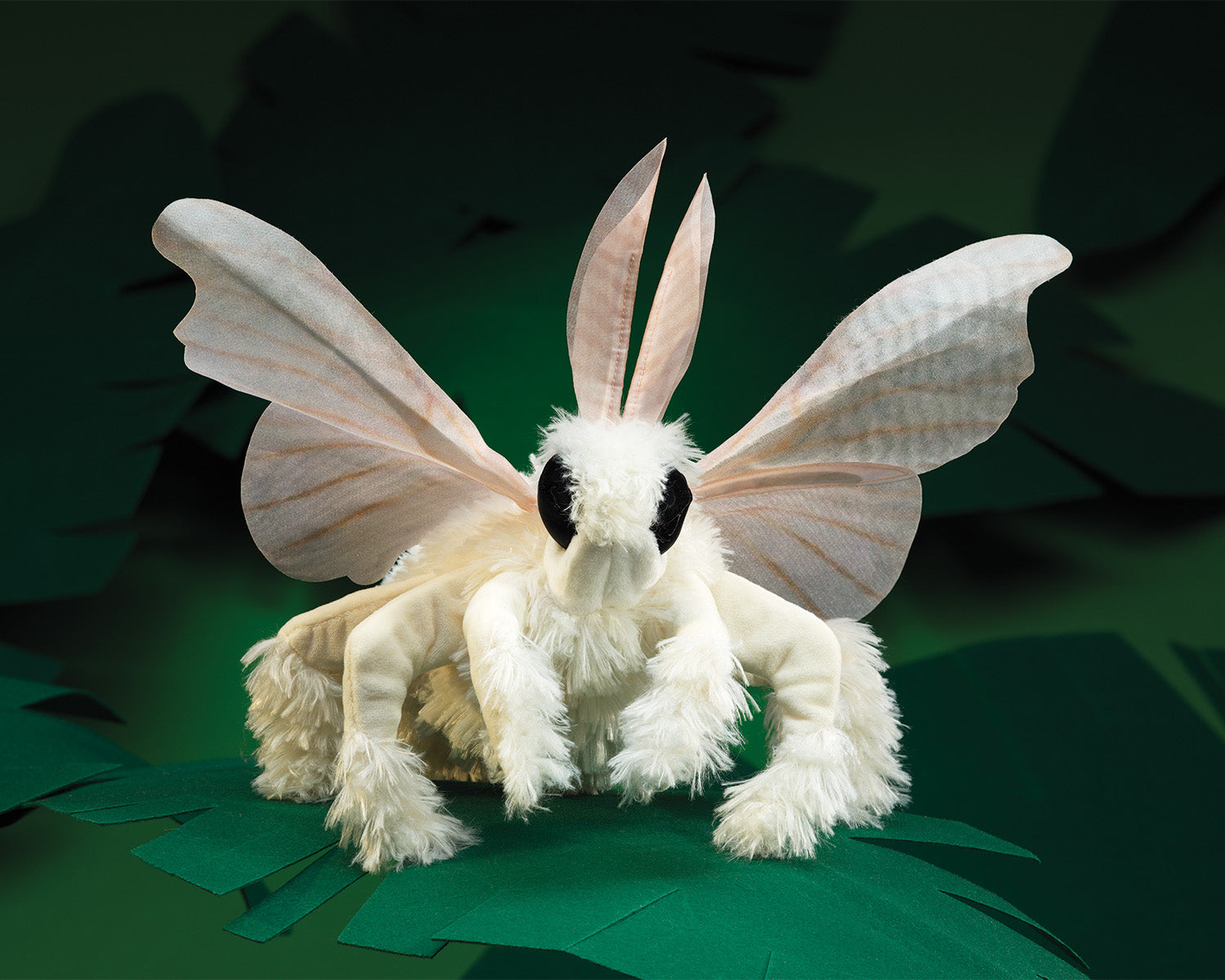 Poodle Moth Hand Puppet (Six Finger Glove Puppet), Fits Either Hand! N