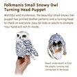 Small Snowy Owl Hand Puppet