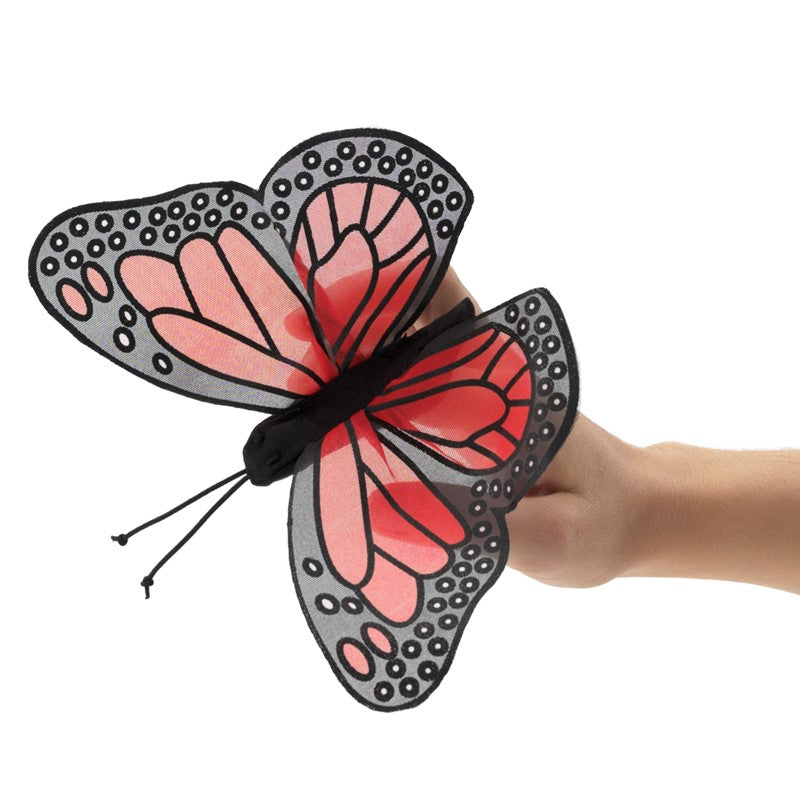 Mini Monarch Butterfly Finger Puppet, Expected to ship Mid October!  Pre-Order!