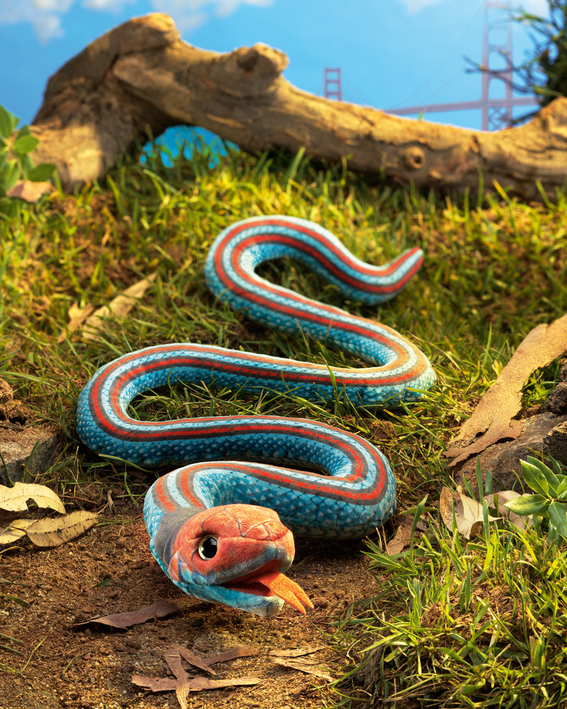 San Francisco Garter Snake Finger Puppet,  Endangered Since 1967