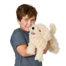 White Poodle Puppy Hand Puppet
