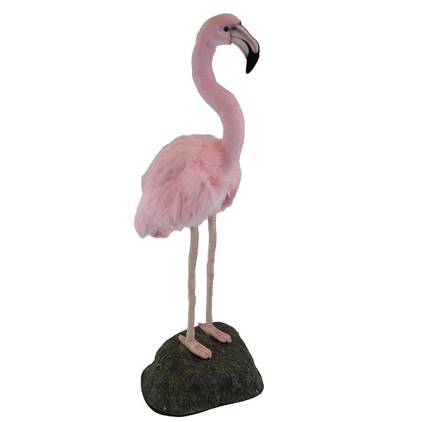 Pink Flamingo on Rock, Hansatronics 34" H
