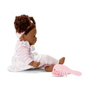 My Little Girl  Polka Dot Pinafore, Dark Skin Tone, Brown Eyes, Brunette Hair!