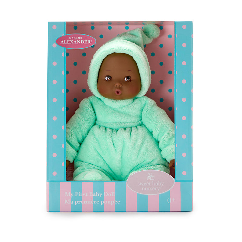 My First Baby Mint, Dark Skin Tone, Brown Painted Eyes!  In Stock!