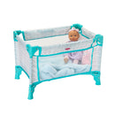 Pack and Play Crib, Soft Gray (includes storage bag), for up to 18" Dolls!  Retired!  Limited Supply!