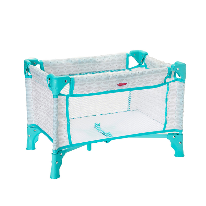 Pack and Play Crib, Soft Gray (includes storage bag), for up to 18" Dolls!