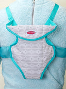 Soft Gray Fabric Doll Carrier for up to 18" Dolls!