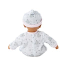 Adoption Day Baby Girl, Medium Skin, Brown Eyes in Cradle Table!