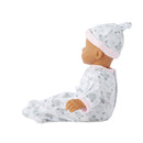 Adoption Day Baby Girl, Medium Skin, Brown Eyes in Cradle Table!