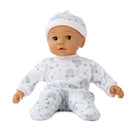 Adoption Day Baby Girl, Medium Skin, Brown Eyes in Cradle Table!