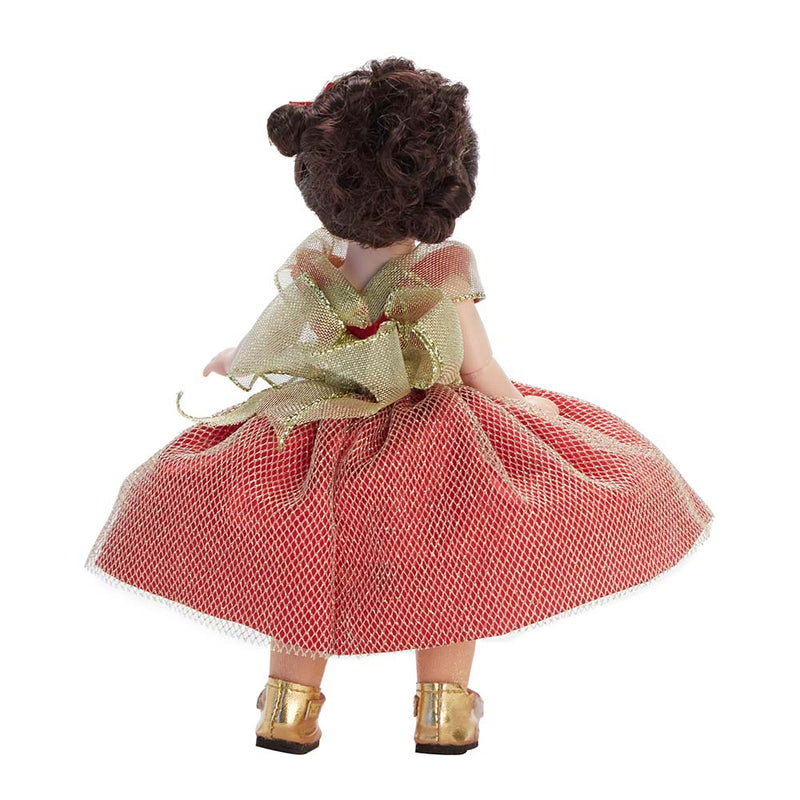 Golden Holiday Celebration, Light Skin, Blue Eyes, Brunette!  In Stock!