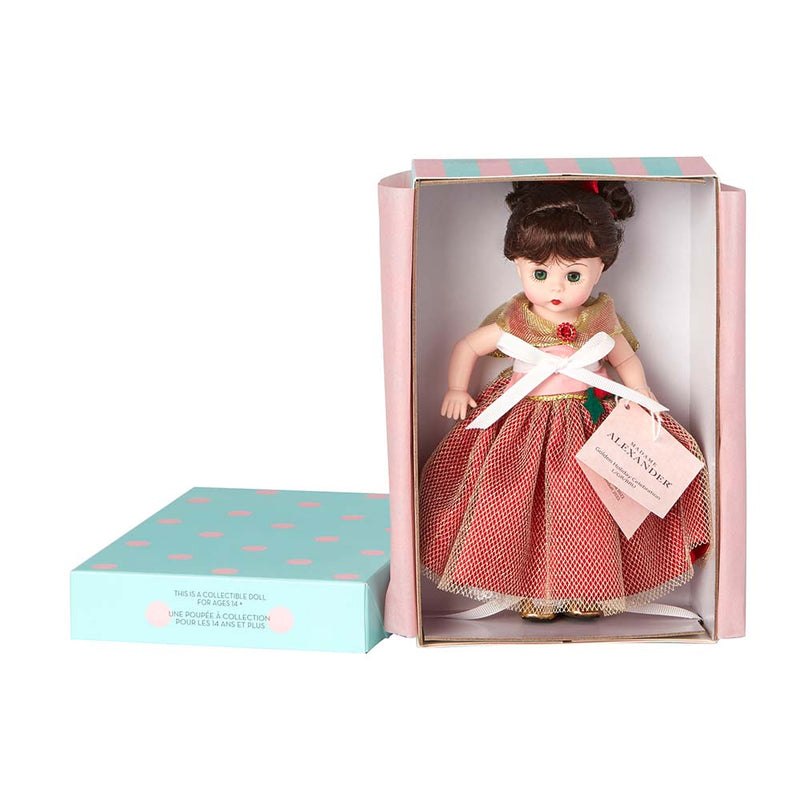 Golden Holiday Celebration, Light Skin, Blue Eyes, Brunette!  In Stock!