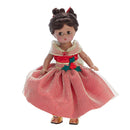 Golden Holiday Celebration, Dark Skin, Brown Eyes, Brunette!   In Stock!