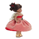 Golden Holiday Celebration, Dark Skin, Brown Eyes, Brunette!   In Stock!